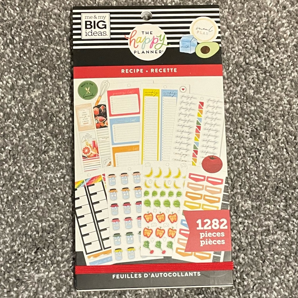 The Happy Planner Recipe Value Pack Stickers